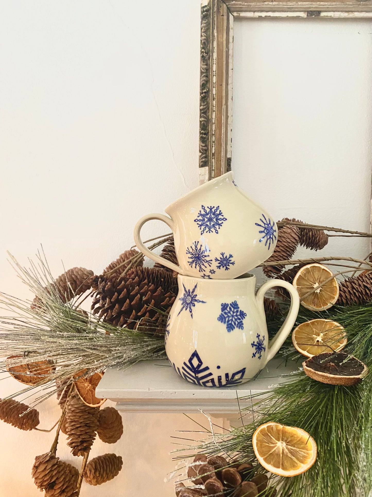 Cobalt Snowflake Mug #3