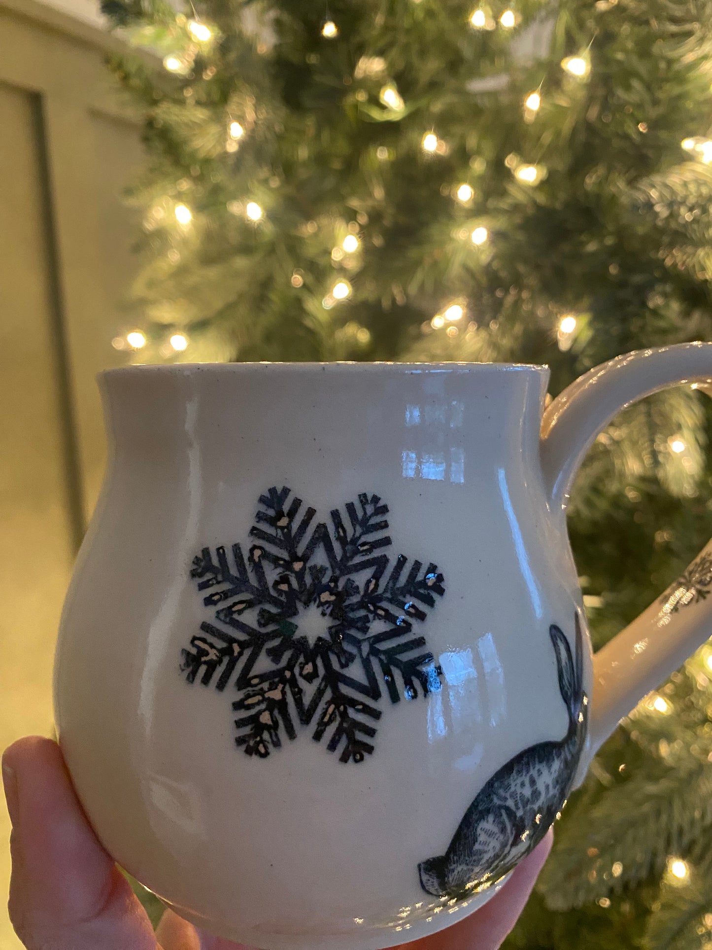 Fox & snowflake mug