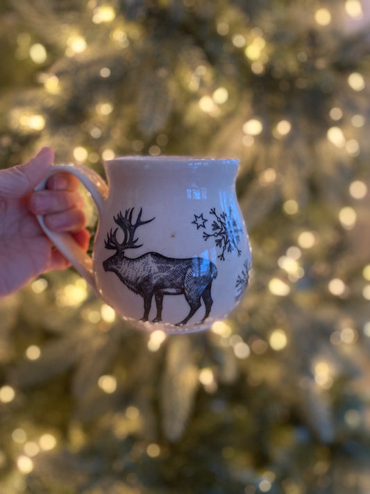 Elk & Hare snowflake Mug