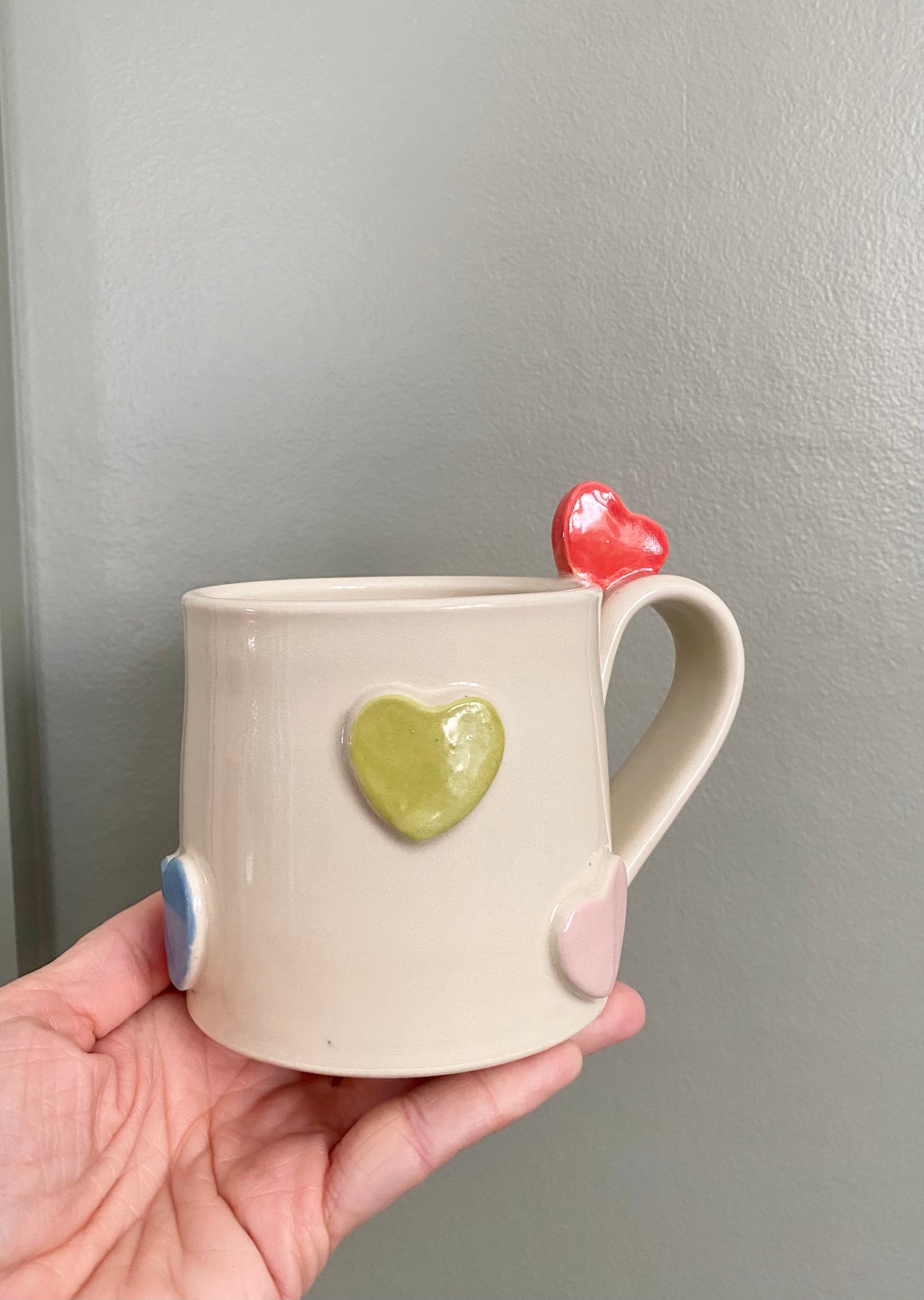 Conversation heart mug