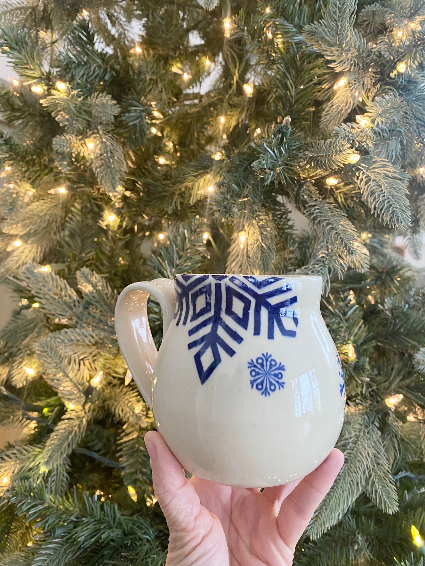 Cobalt Snowflake Mug #3