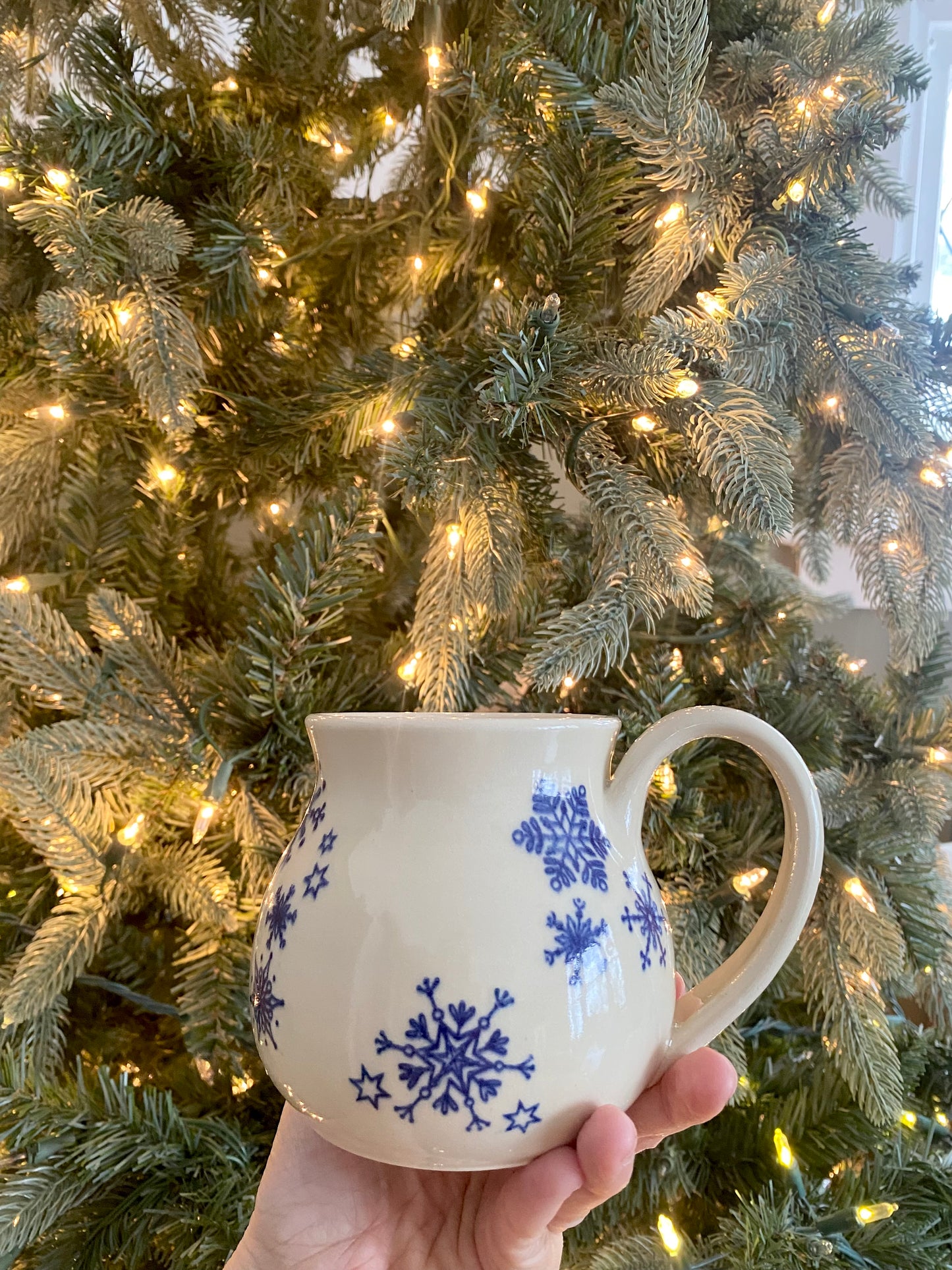 Cobalt Snowflake Mug #5