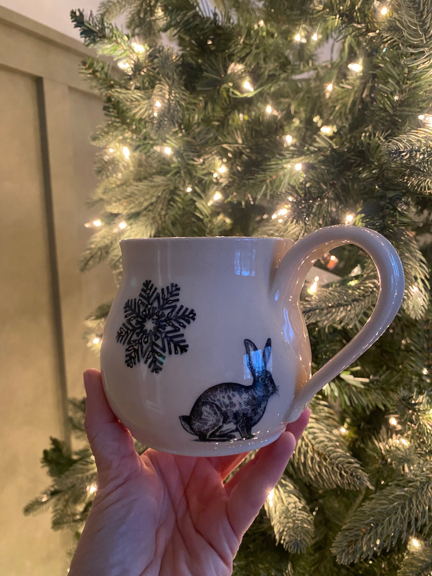 Fox & snowflake mug